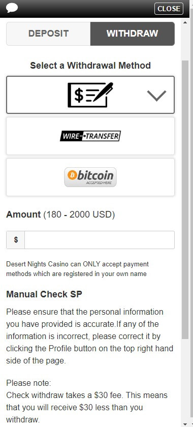 Desert Nights Casino Mobile Preview 5