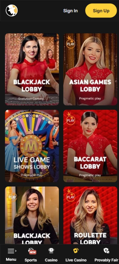 Fortune Jack Casino Mobile Preview 2