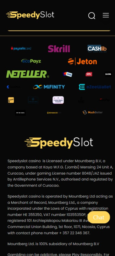 SpeedySlot Casino Mobile Preview 4