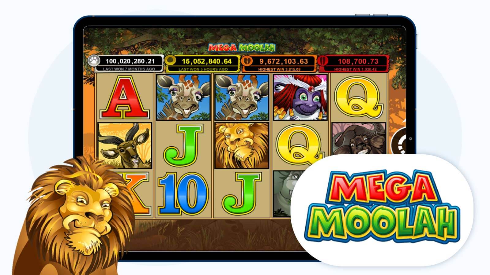 Mega Moolah – jackpot slot with special free spins bonus round