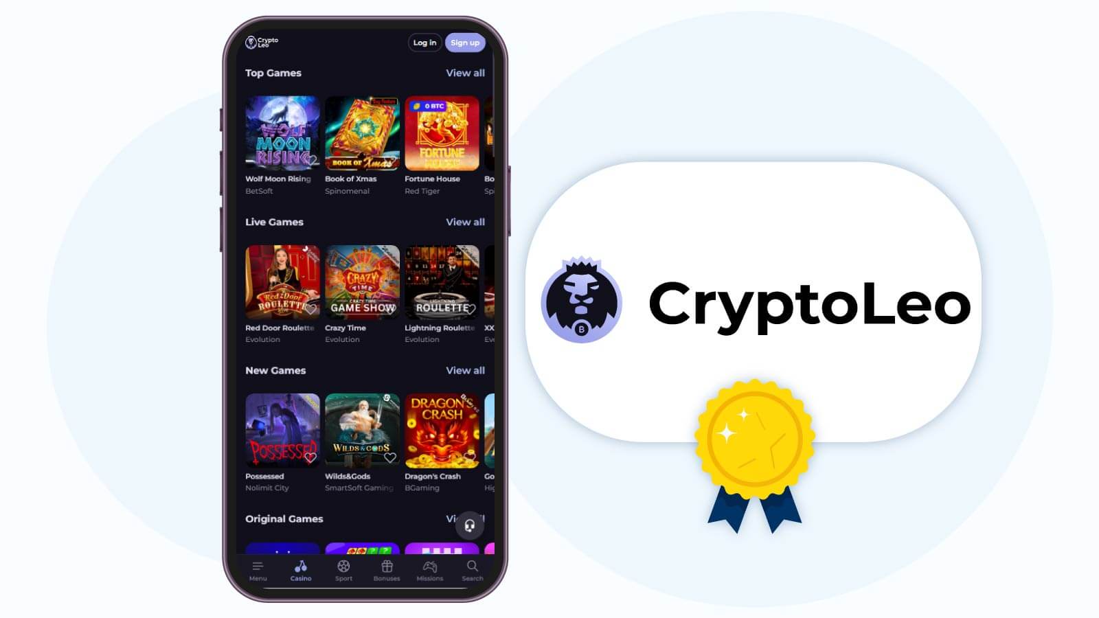 Best Online Casino for Mobile Casino CryptoLeo Casino