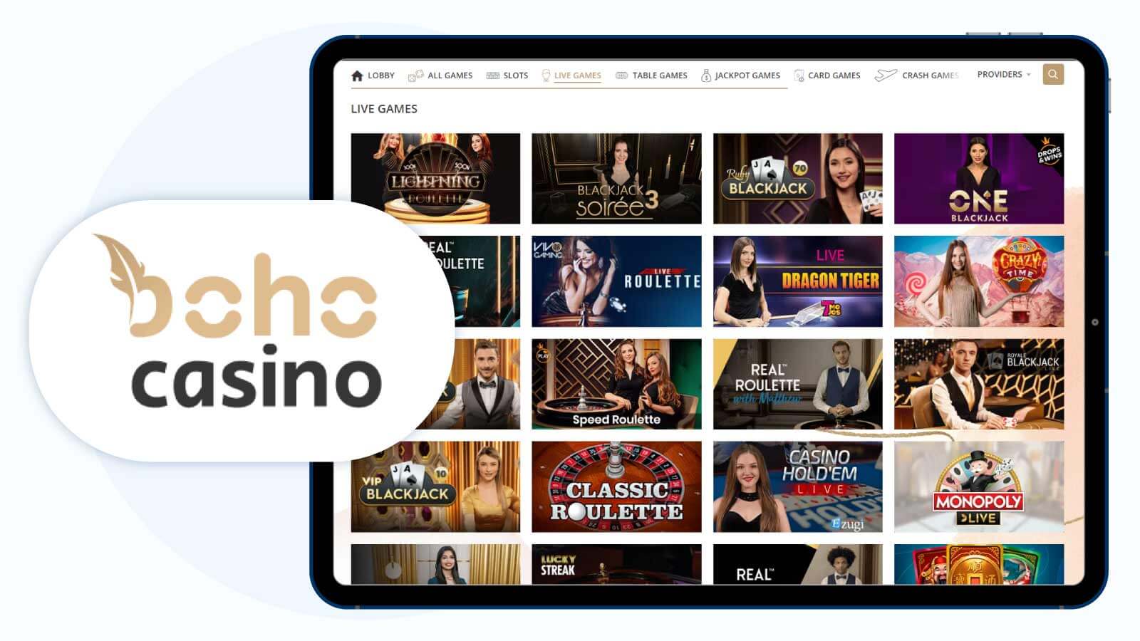 Boho Casino Outstanding New Online Casino for Live Casino Games