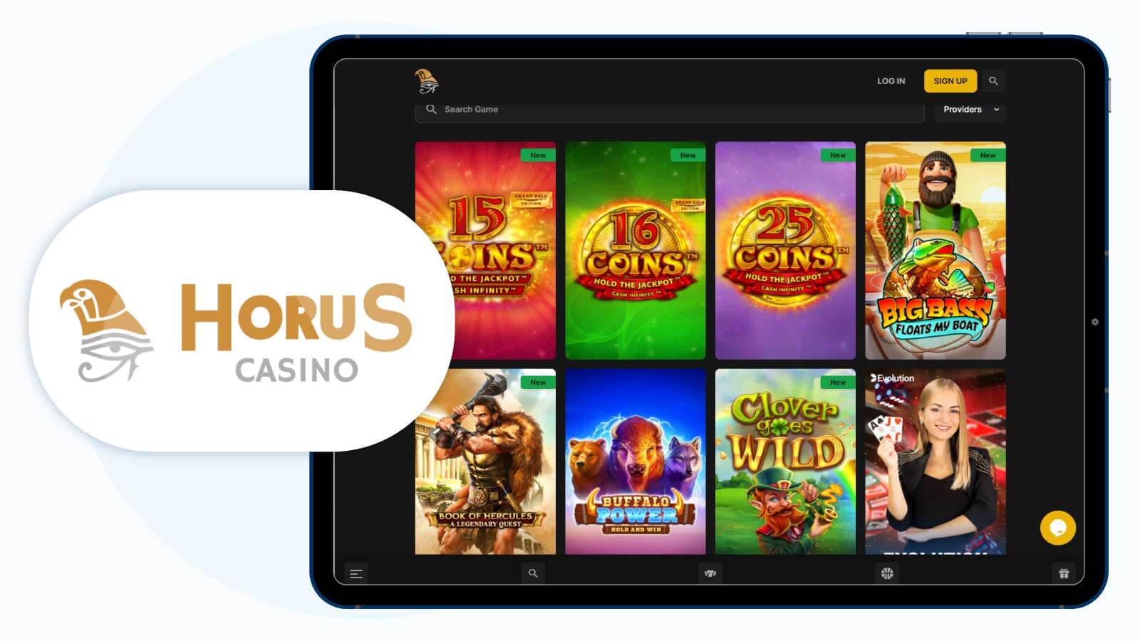 Horus Casino Best No Wagering 25 Free Rounds No Deposit in 2024