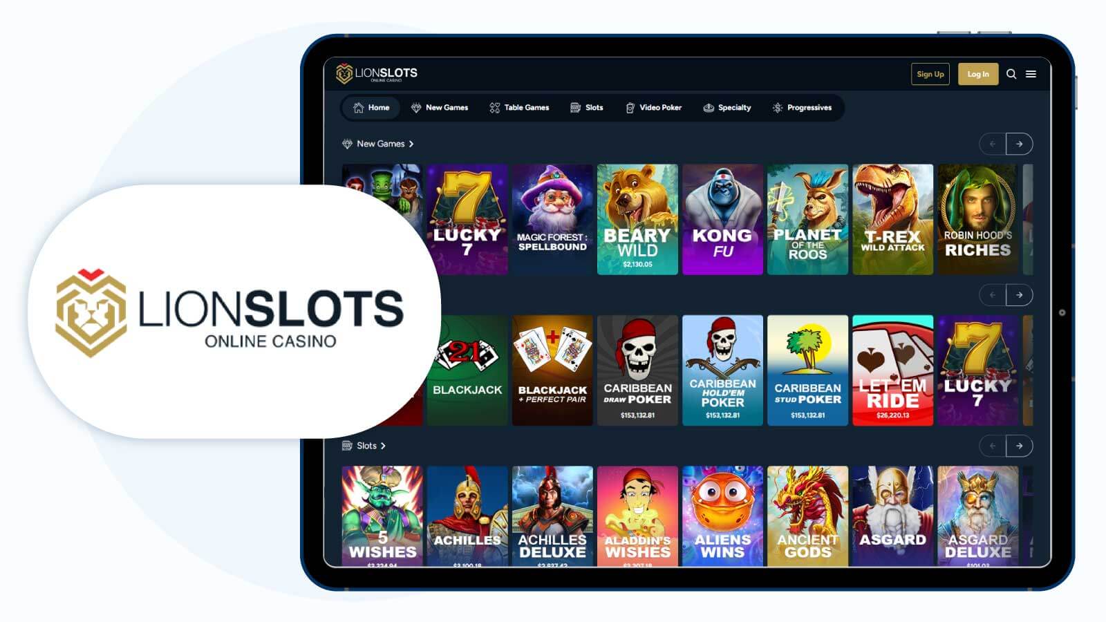 LionsSlots-Casino-Top-Casino-Fully-Packed-with-Communication-Channels-and-Top-$5-No-Deposit-Bonus