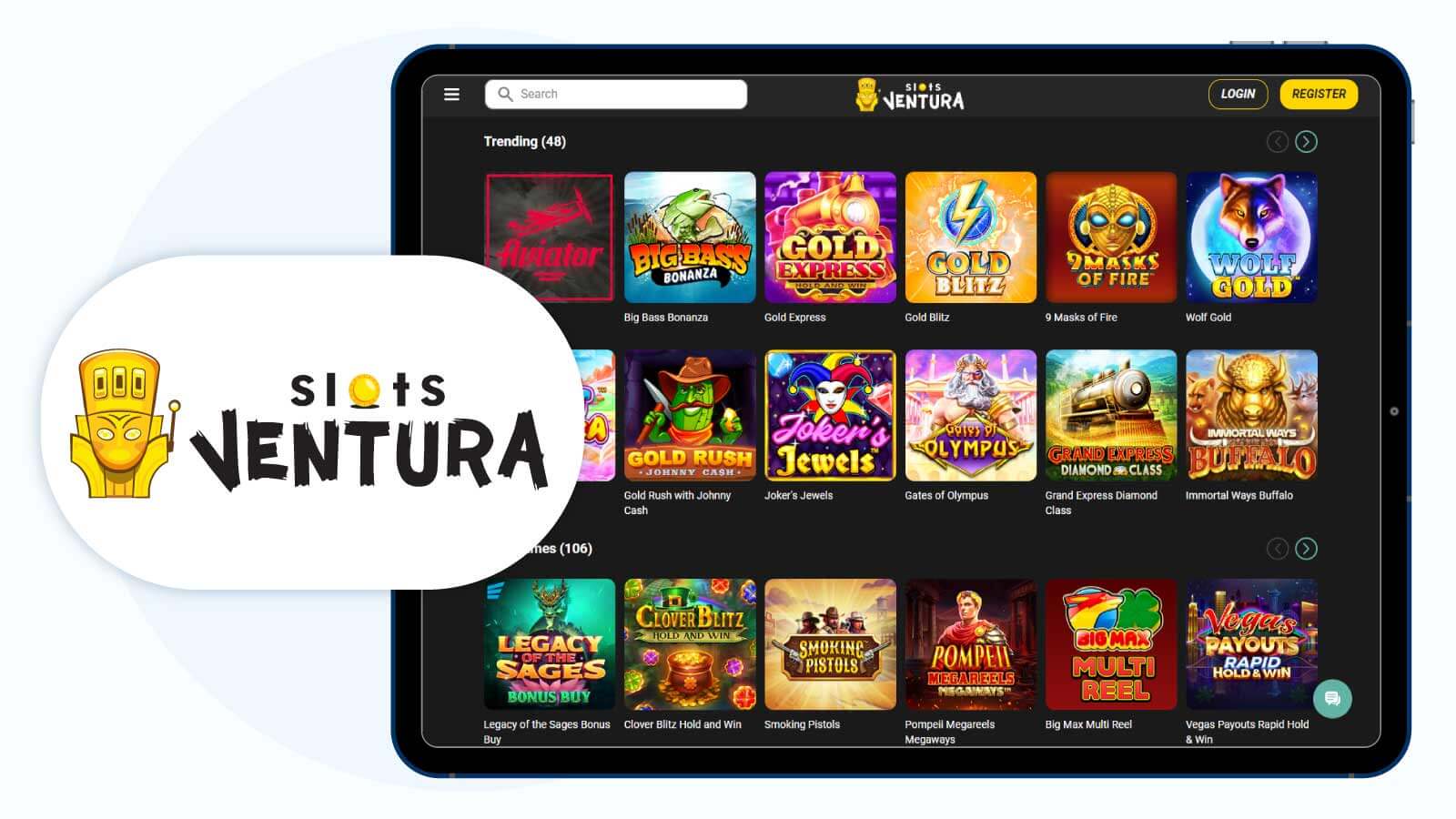 Slots Ventura Casino Top New Casino with €5 Minimum Deposit Available