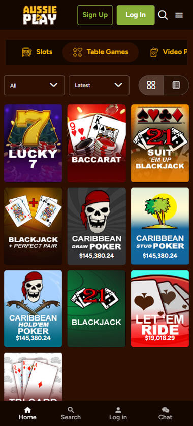 aussie-play-casino-table-games-mobile-review