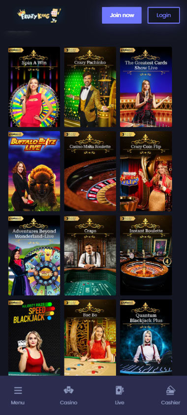 Fruity King Casino Mobile Preview 2