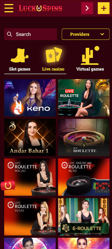 luck-of-spins-casino-live-dealer-games-mobile-review