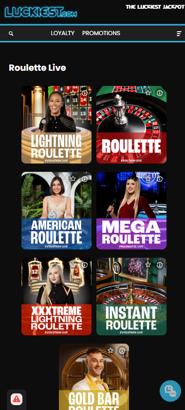 Luckiest Casino Mobile Preview 2