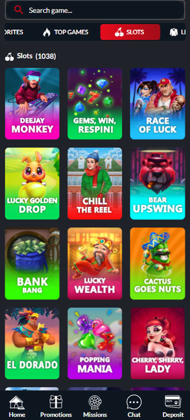 Red Dog Casino Mobile Preview 2