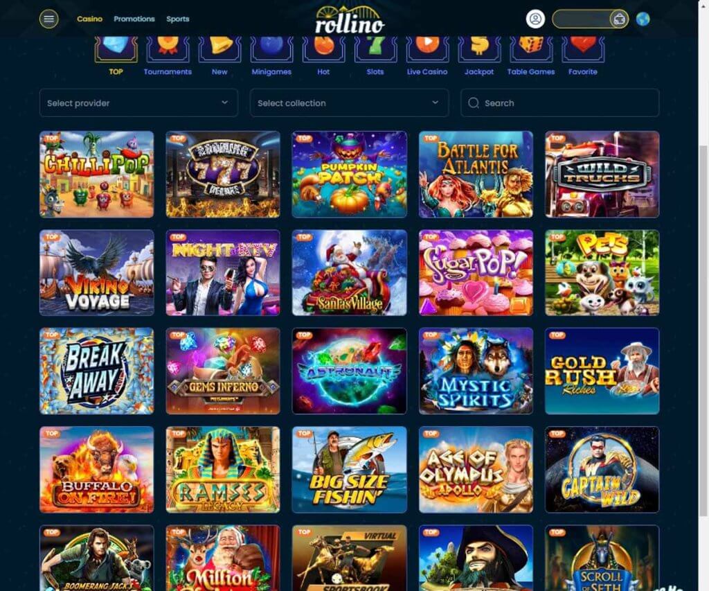 rollino-casino-game-types-review