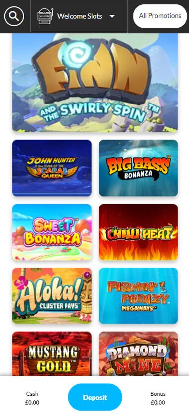 Slotty Slots Casino Mobile Preview 1