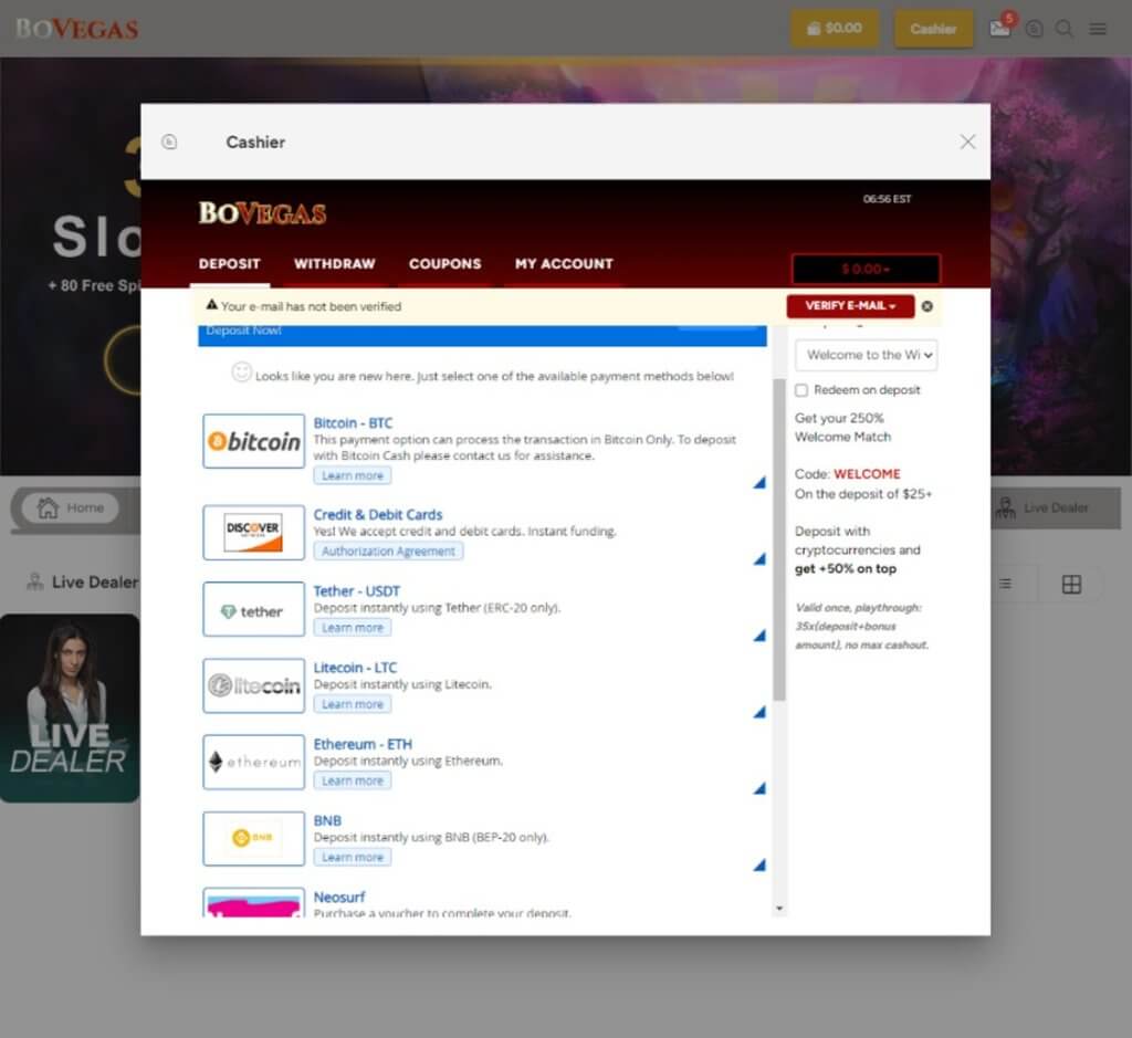 bovegas-casino-deposit-methods-available-review