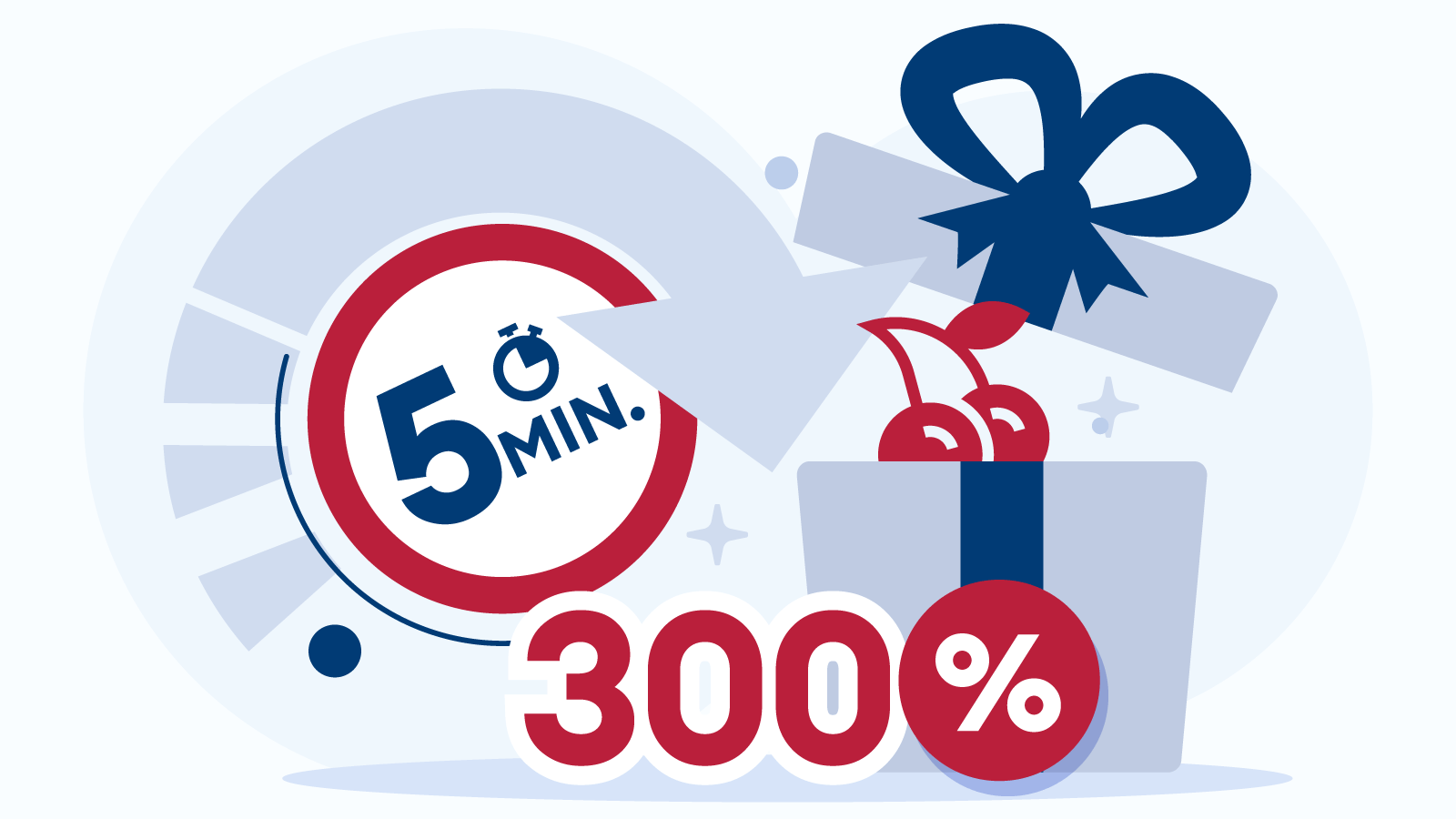 Claim 300 deposit bonuses in under 5 minutes!