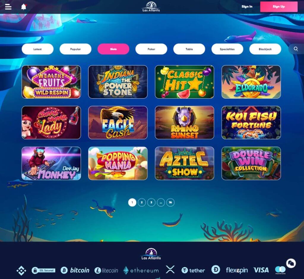 Las Atlantis-casino-slots-review