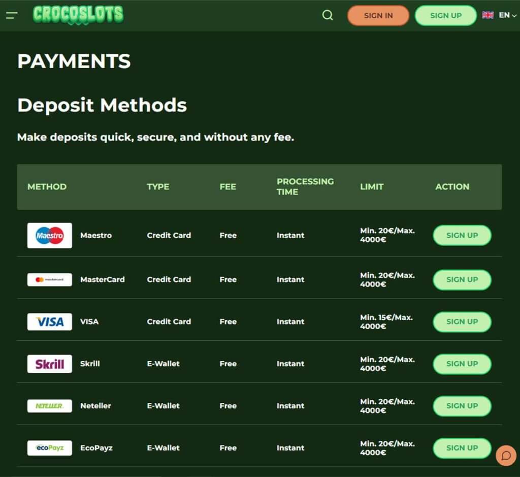 crococlots-casino-casino-deposit-methods-available-review