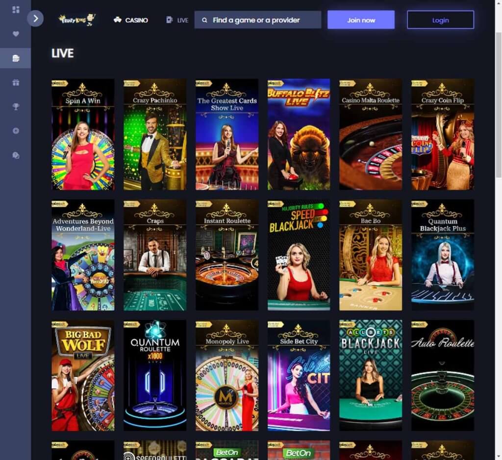 fruity-king-casino-live-dealer-games-collection-review