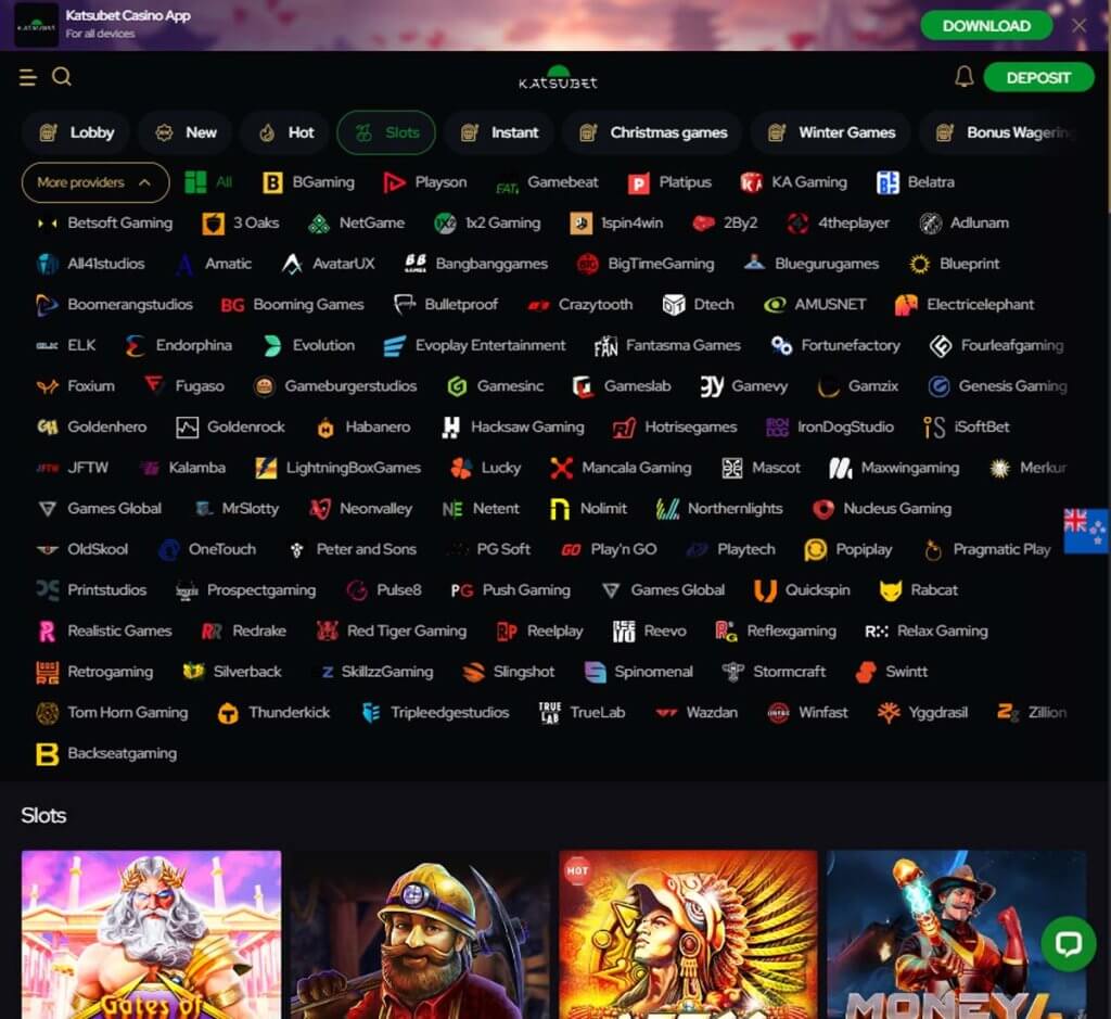 katsubet-casino-software-providers-available-review