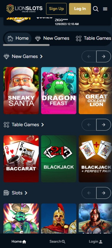 lion-slots-casino-collection-of-games-mobile-review