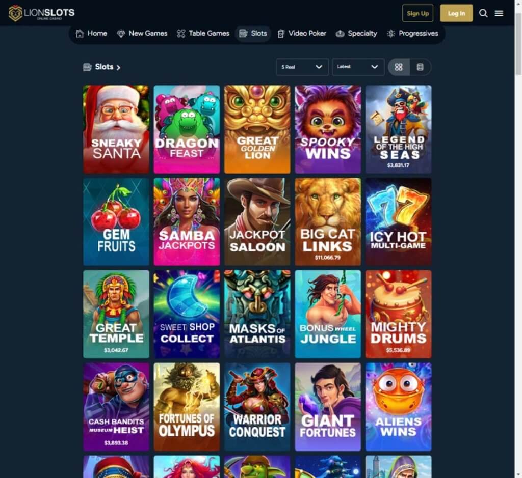 lion-slots-casino-slots-variety-review