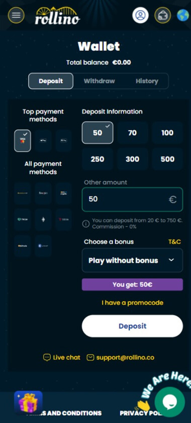 rollino-casino-deposit-methods-mobile-review