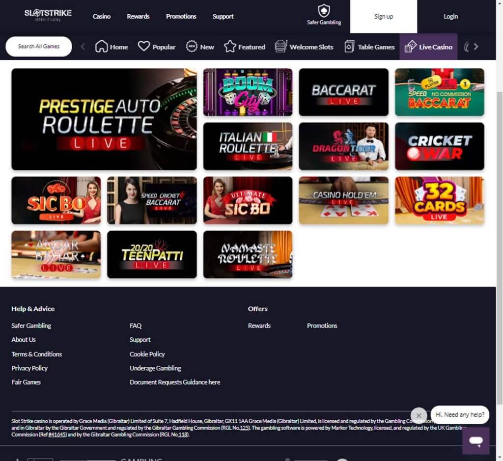 slot-strike-casino-live-dealer-games-collection-review