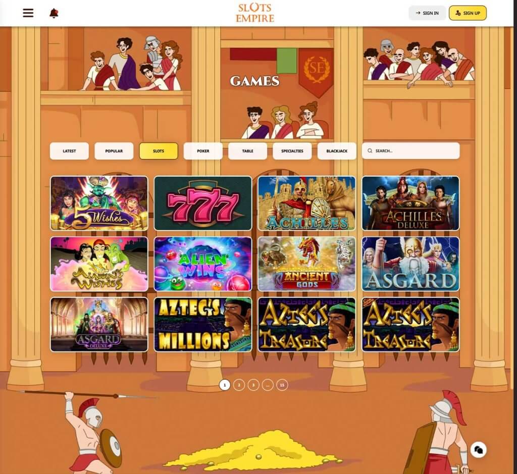 slots-empire-casino-slots-variety-review