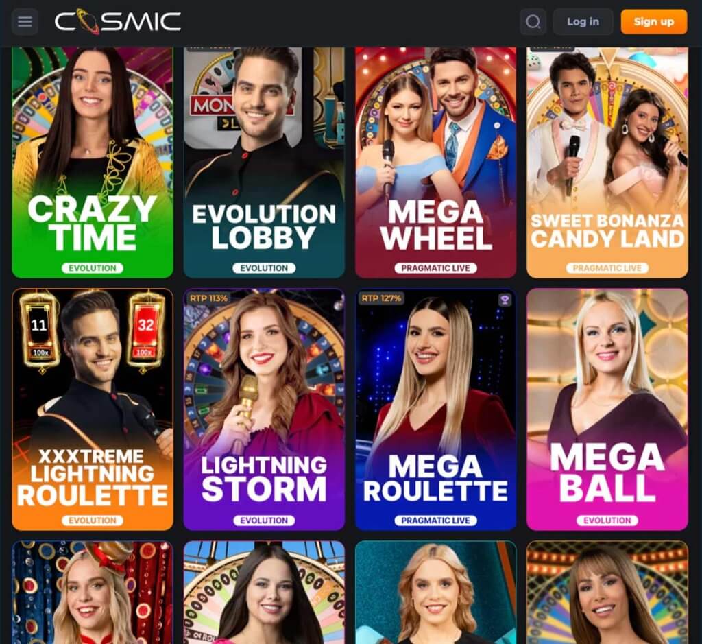 CosmicSlot-casino-live-casino-games-collection-review