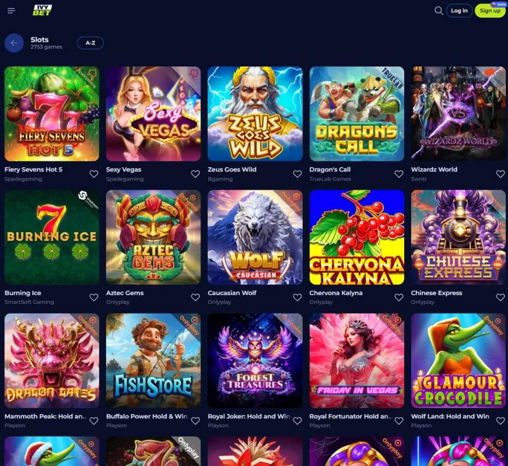 Ivybet-casino-slots-variety-review