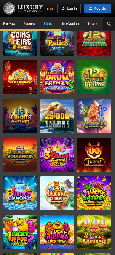 Luxury Casino Mobile Preview 2