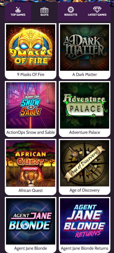 Mummysgold Casino Mobile Preview 1