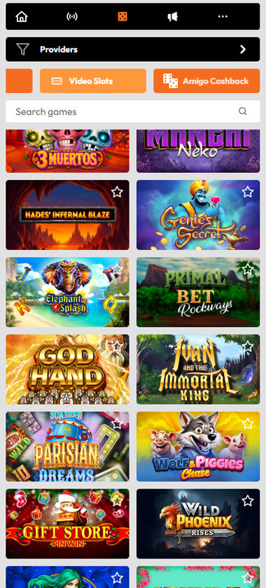 Optimbet Casino Mobile Preview 1