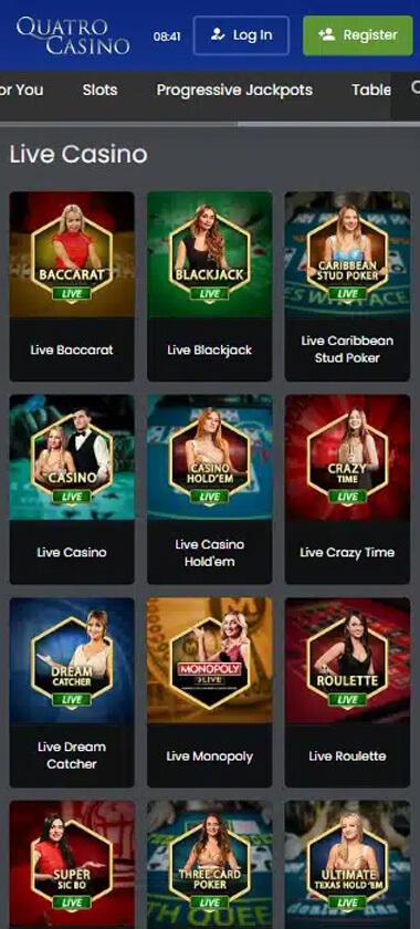 Quatro-casino-live-casino-games-mobile-review