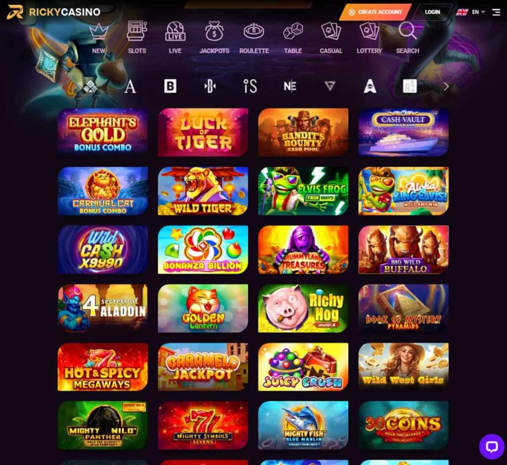 Ricky-Casino-homepage-review