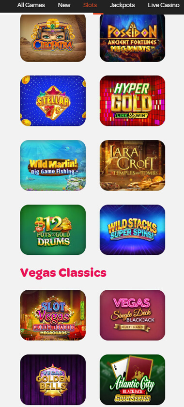 Spin Casino Mobile Preview 2