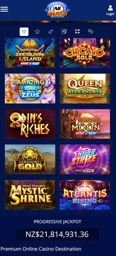 All Slots Casino Mobile Preview 2