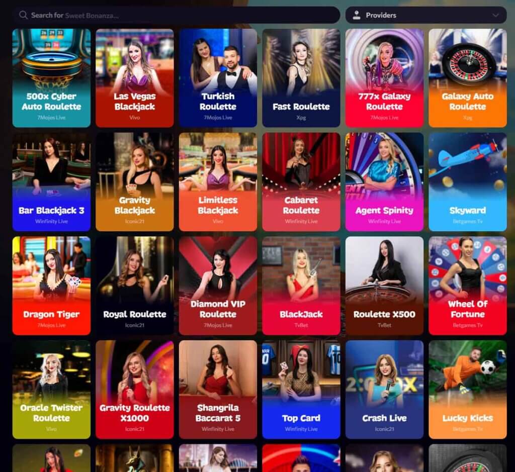 Aphrodite Casino desktop live casino screenshot displaying live dealer games such as blackjack, roulette, and baccarat – tested