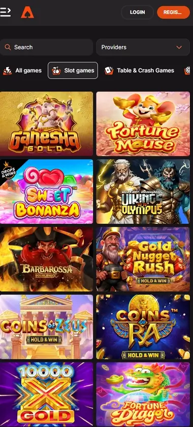 Casinoist Casino mobile slots page screenshot showing variety of slot games and themes – tested