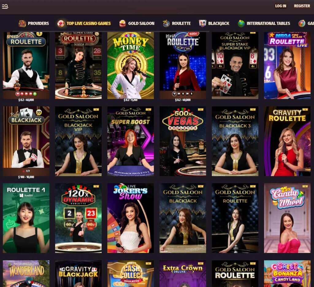 Dragonia Casino desktop live casino screenshot showing real-dealer tables including roulette, blackjack and baccarat with lobby navigation - tested Dragonia Casino desktop live casino screenshot showing real-dealer tables including roulette, blackjack and baccarat with lobby navigation - tested
