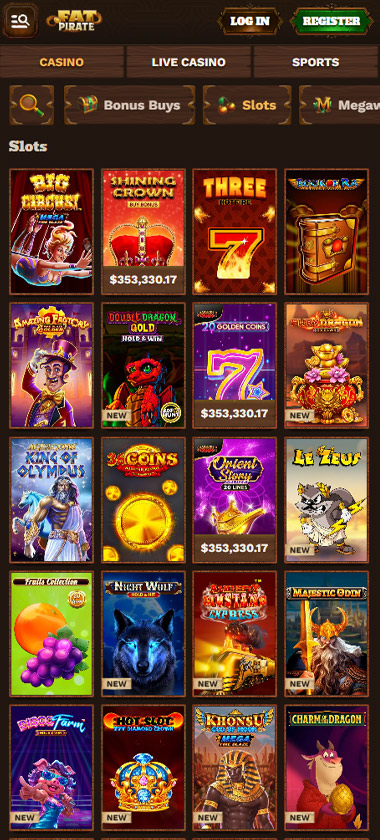 FatPirate Casino Mobile Preview 1