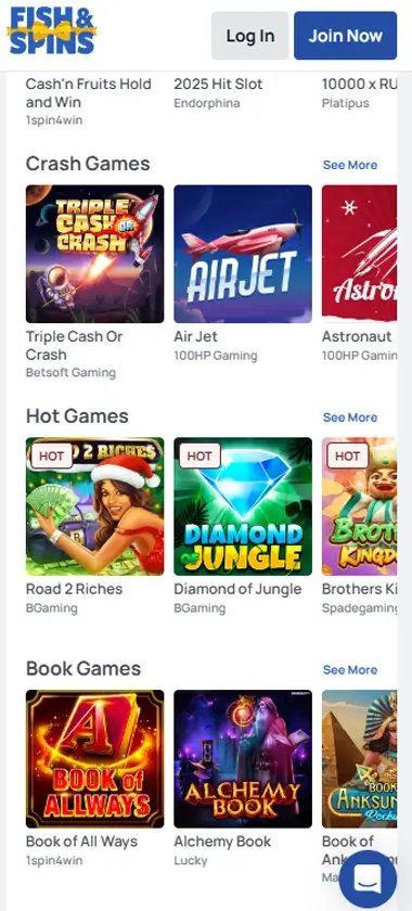 Fish and Spins Mobile Preview 2