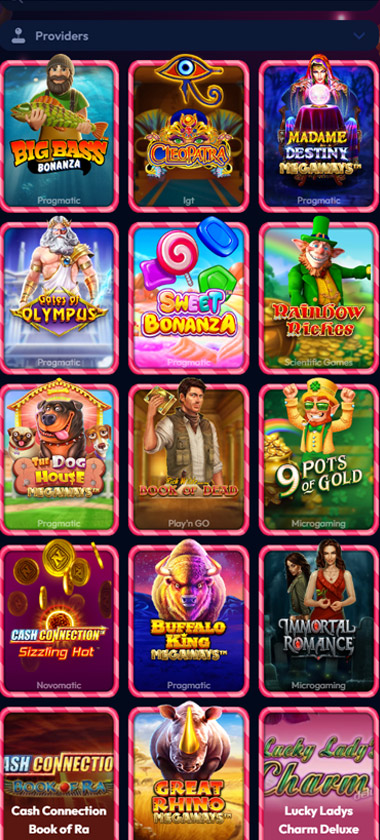 Gambiva Casino Mobile Preview 2