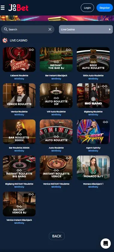 Jaabet Casino Mobile Preview 1 Jaabet Casino Mobile Preview 1