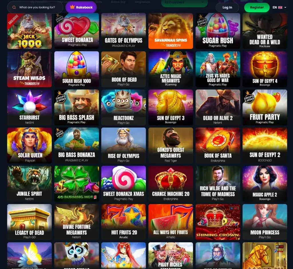 Jackbit Casino desktop slots screenshot showing slot game categories, featured titles and filtering options - tested Jackbit Casino desktop slots screenshot showing slot game categories, featured titles and filtering options - tested