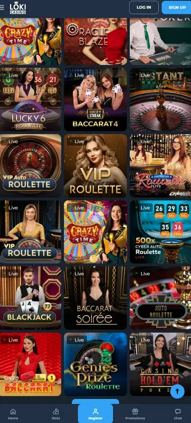 Loki Casino Mobile Preview 2