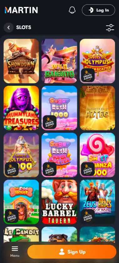 Martin Casino Mobile Preview 2
