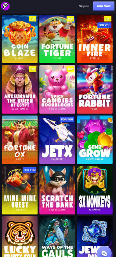 Playoda Casino Mobile Preview 2