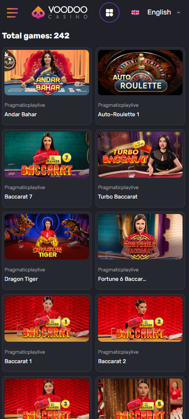 Voodoo Casino Mobile Preview 2