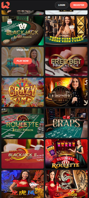 Wettson Casino Mobile Preview 1