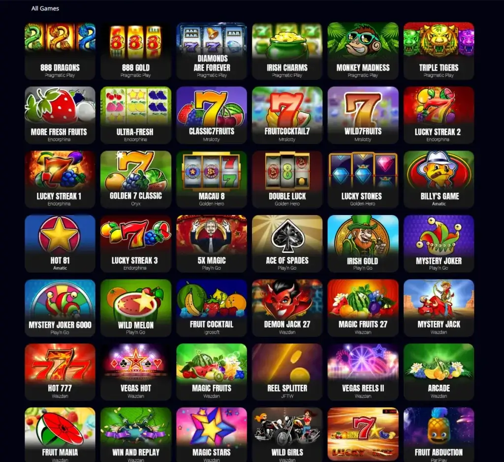 Zizobet Casino desktop slots screenshot showing slots variety with featured games, categories and filtering options - tested Zizobet Casino desktop slots screenshot showing slots variety with featured games, categories and filtering options - tested
